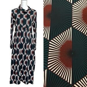 NWT Niche by Nilgun Derman Fans Dress Long Sleeve Maxi Dress - Size M
